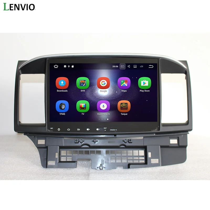 Discount Lenvio 2G RAM Quad Core Android 7.1 CAR DVD Player For Mitsubishi Lancer 2007-2011 2012 2013 2014 2015 Radio GPS Navigation IPS 2