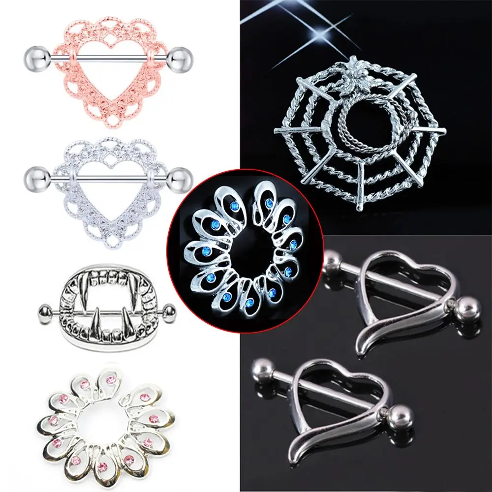 

1PC Sexy Surgical Steel Body Nipple Shield Ring Bar Barbell Piercing Charming New 7 Styling Jewelry Accessories for Women