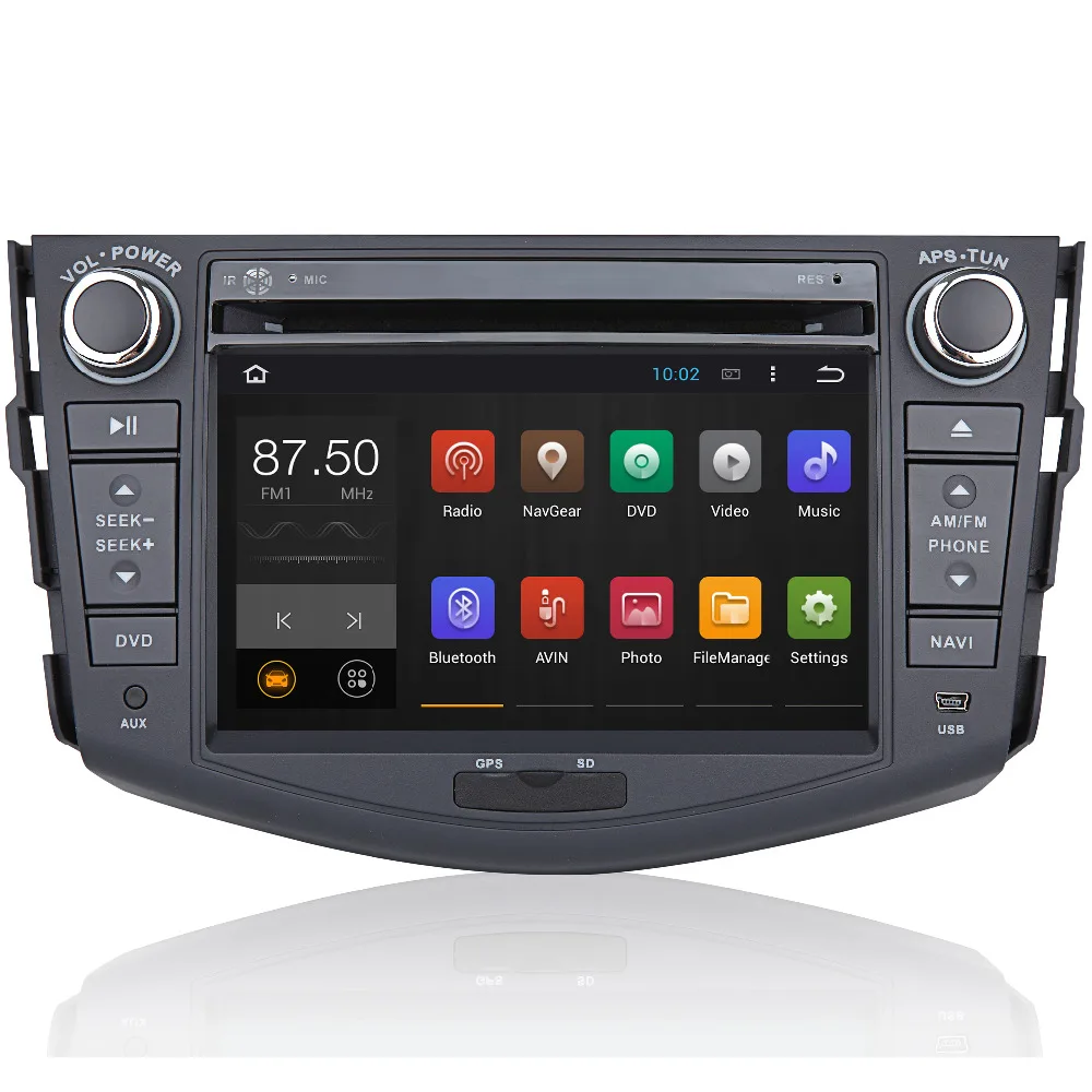 Perfect Android 8.1 Quad Core 2G RAM Car DVD Player GPS Navigation For Toyota RAV4 Rav 4 2007 2008 2009 2010 2011 car radio wifi 4G 0