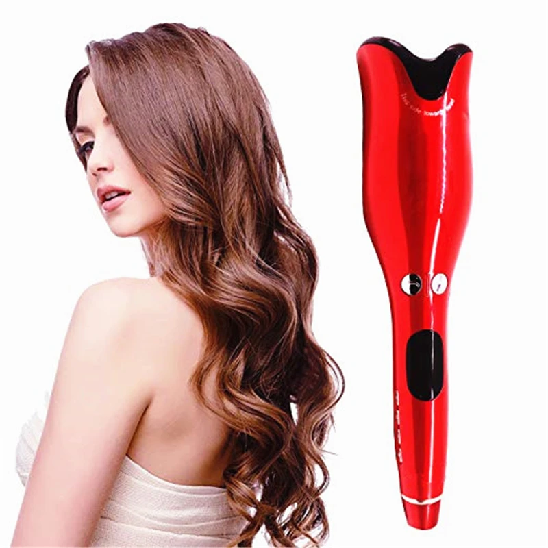 Professional Automatic Curling Iron Air Curler Wand Curl Rotating Magic Hair Curling Iron Salon Tools Titanium Auto Hair Curler Professional Automatic Curling Iron Air Curler Wand Curl Rotating Magic Hair Curling Iron Salon Tools Titanium Auto Hair Curler