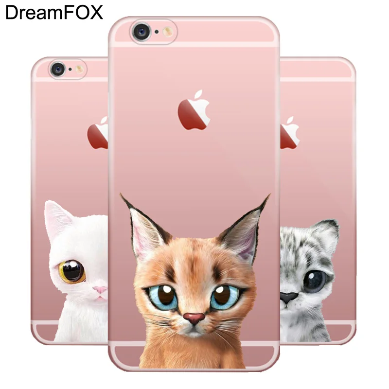 

DREAMFOX M491 Funny Cat Soft TPU Silicone Case Cover For Apple iPhone XR XS Max 8 X 7 6 6S Plus 5 5S SE 5C 4 4S