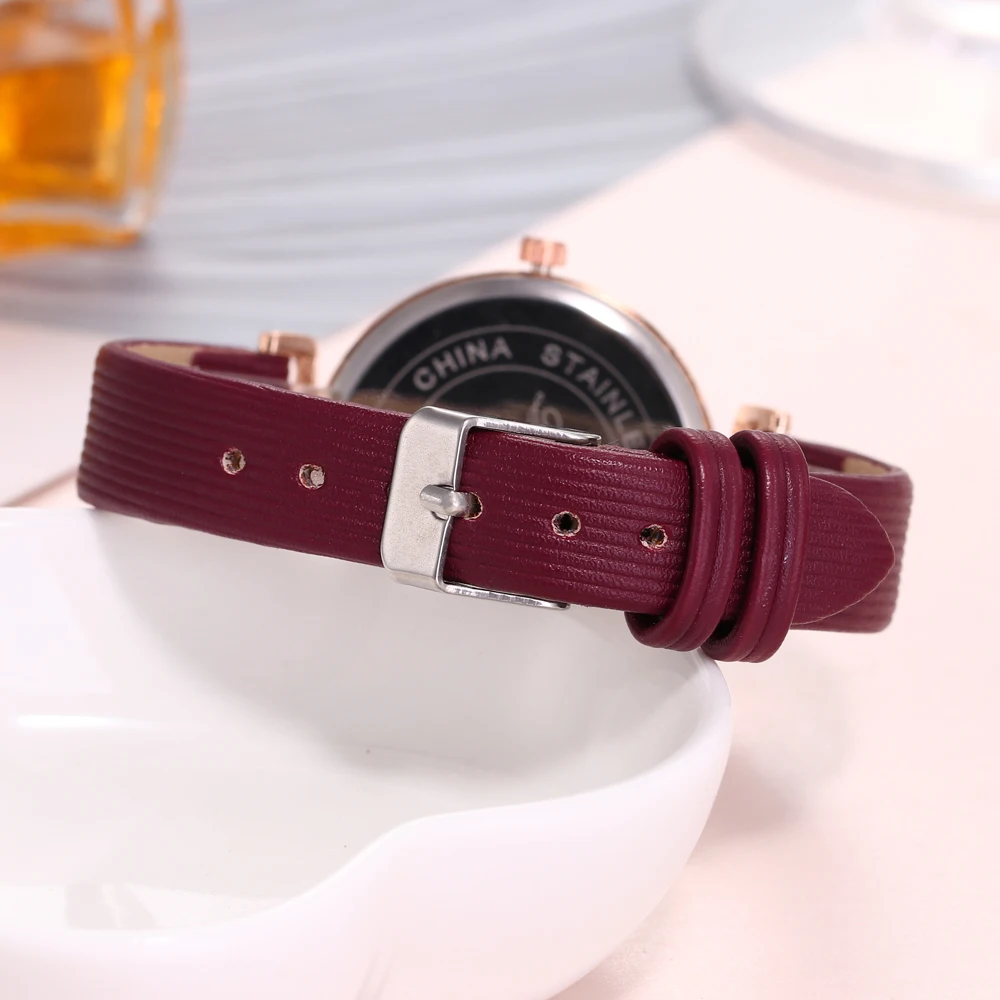 Fashion Luxury Brand Famous Ladies Watches Casual Reloj Mujer Quartz Leather Band Analog Women Watch Clock Gift Relogio Feminino