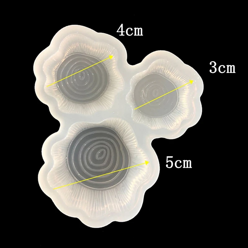 Силиконовая форма спиральное пень зеркало DIY ремесла Ювелирные изделия ручной работы эпоксидная смола 3 размера