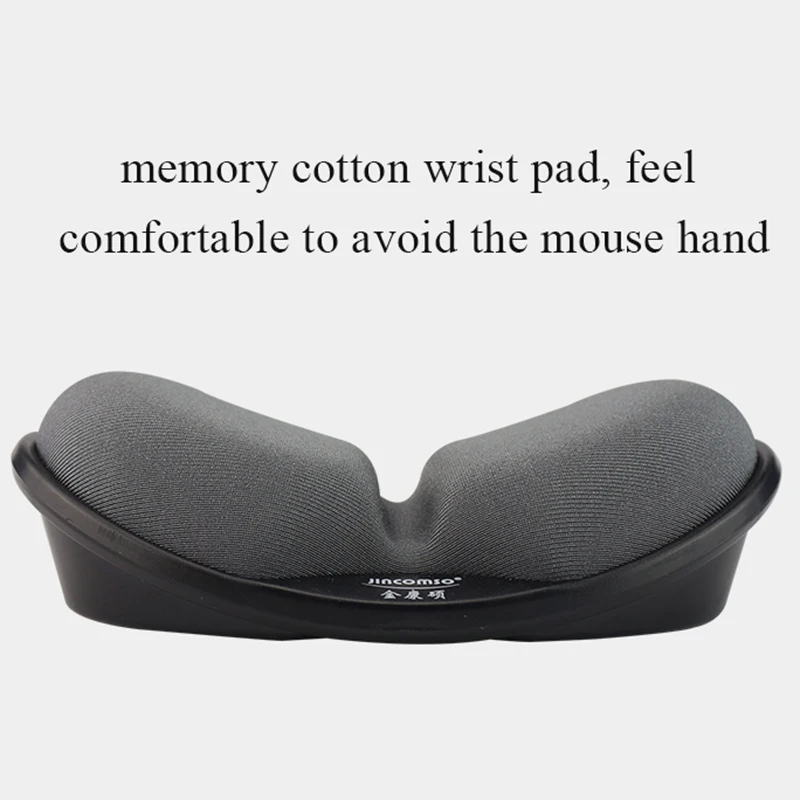 Memory Foam Mouse Pad Anti-skid Mousepad Support Wrist Rest Mat Ergonomic Office Healthy for PC Computer Laptop Desktop