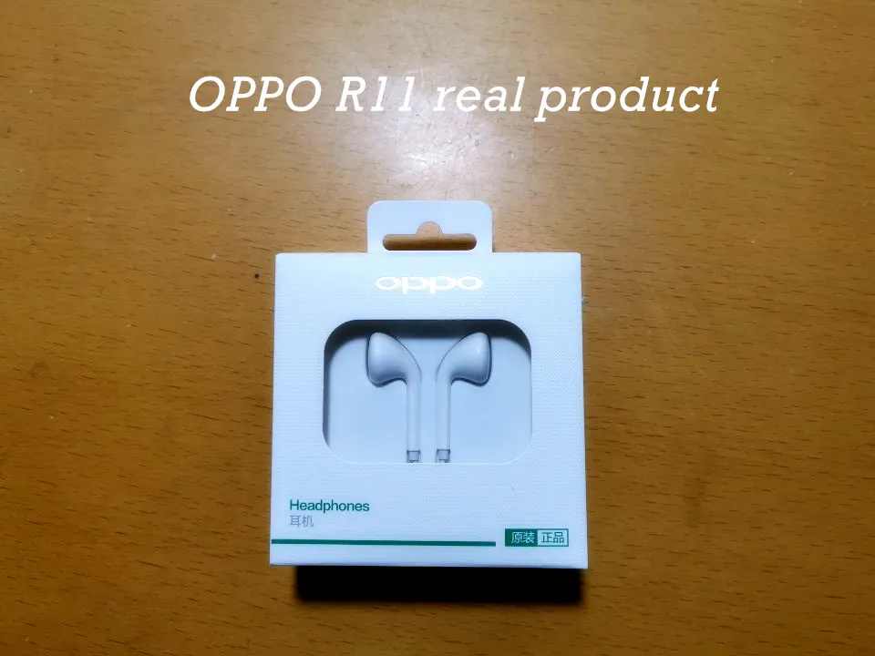 Ящик для хранения наушников OPPO R11 фруктовый подарок с разъемом 3 5 мм проводные