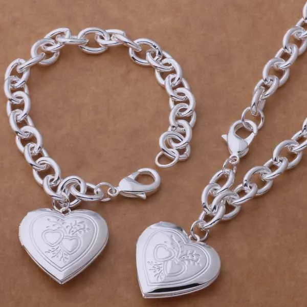 

AS387 Trendy wholesale silver Jewelry Sets bracelet necklace /arxajjea bsuakkba