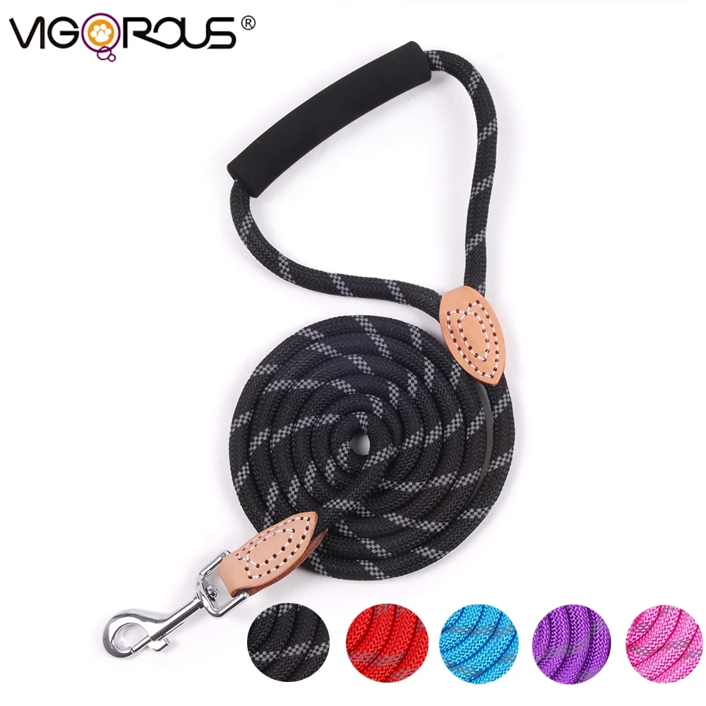 

Reflective Dog Leash Rope Nylon Leashes For Small Large Dogs Cats Puppy Training Glowing Dog Lead Leashes Ropes Running YS0072