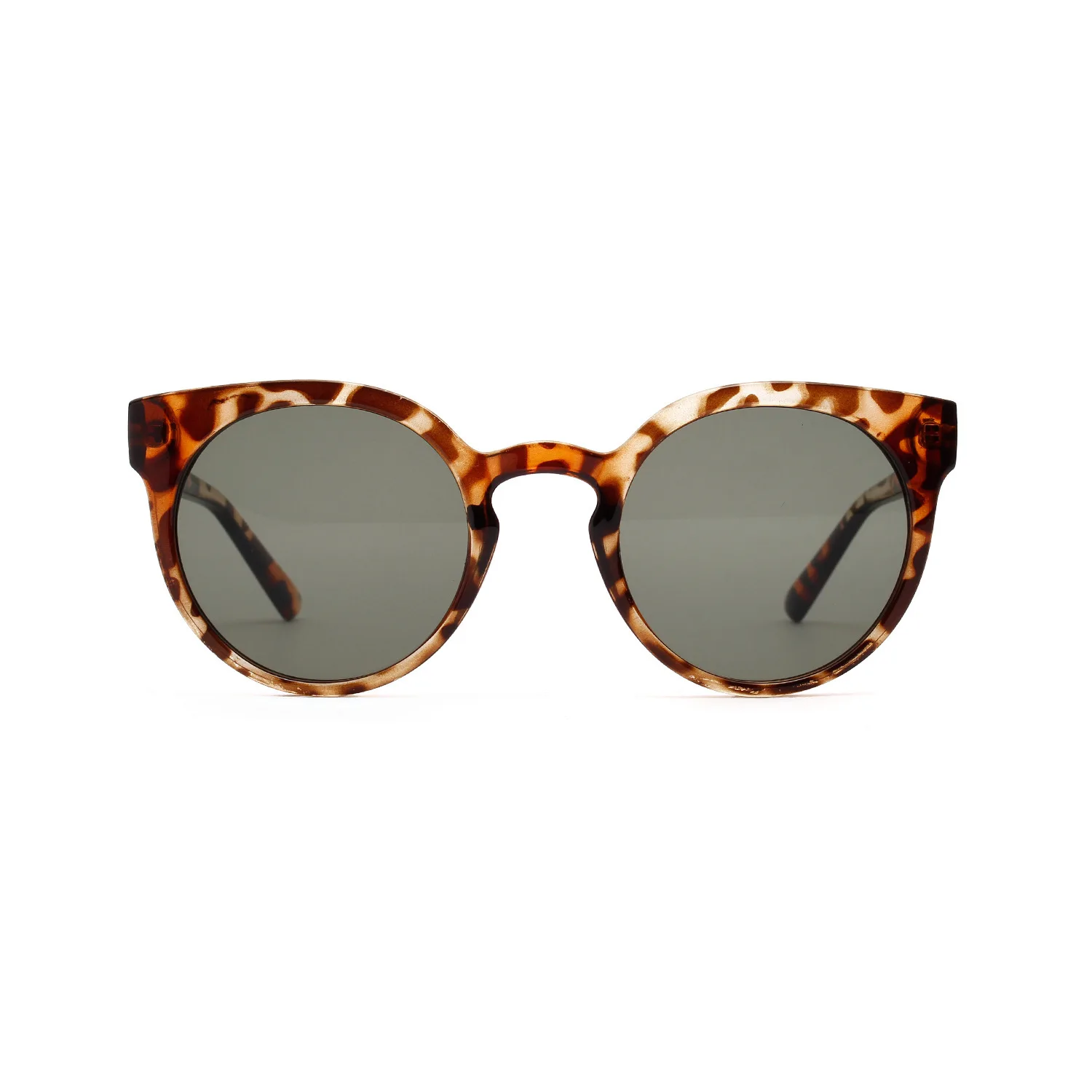 Женские круглые солнцезащитные очки, летние, с защитой от ультрафиолета, леопардовые, солнцезащитные очки, Ретро стиль, большие солнцезащитные очки - Цвет: 1