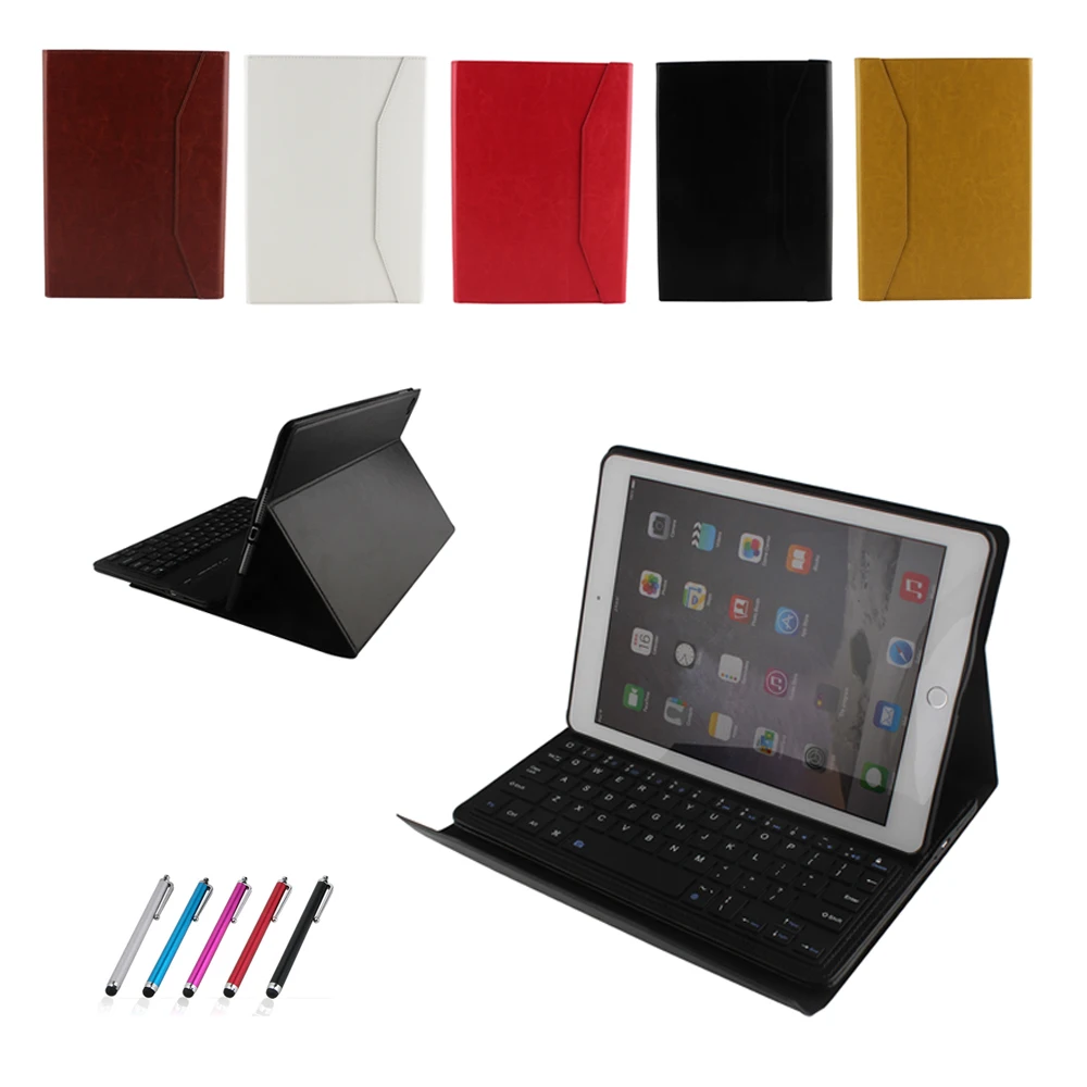 For iPad Air 2 Tablets PC Wireless Bluetooth 3.0 Keyboard Buckle Stand