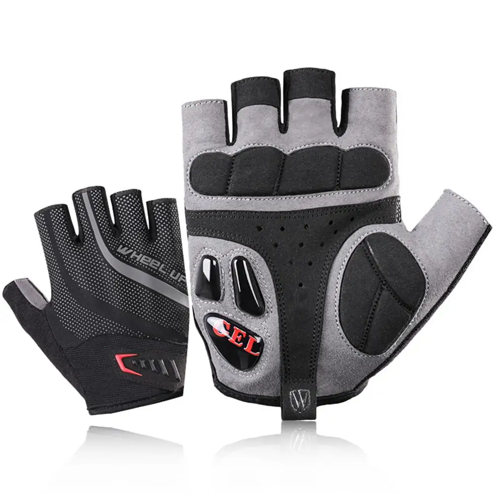 Summer Cycling Gloves Gel Half Finger Shockproof Sport Gym Gloves MTB