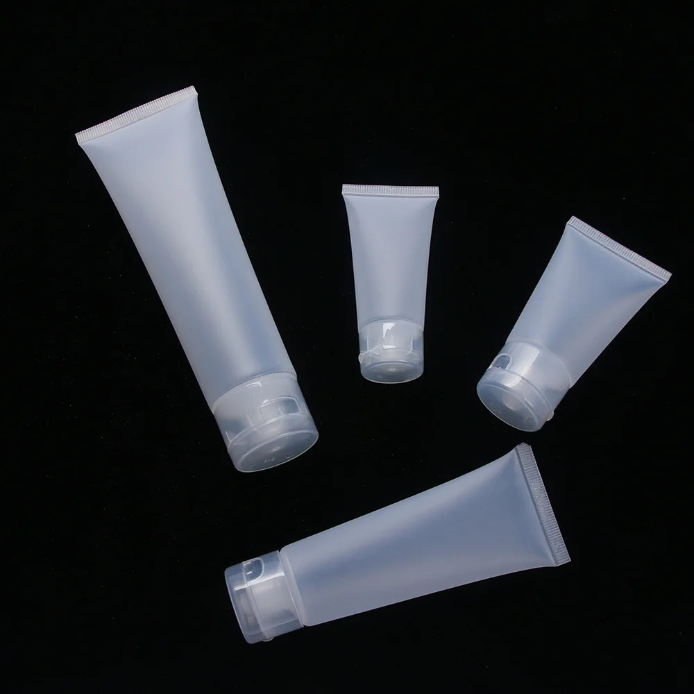 Пустые пластиковые портативные тюбики для выдавливания косметического крема, лосьона, бутылка для путешествий