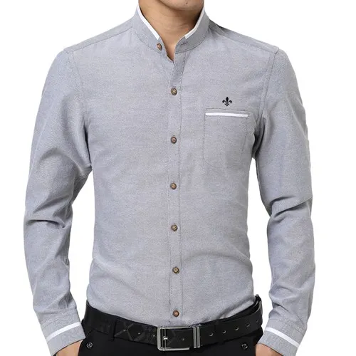 DUDALINA, оксфордская рубашка, мужская рубашка с длинным рукавом, Мужская одежда, приталенная, повседневная, мужская, светская рубашка, импортируется из Китая, E52210 - Цвет: E52210grey