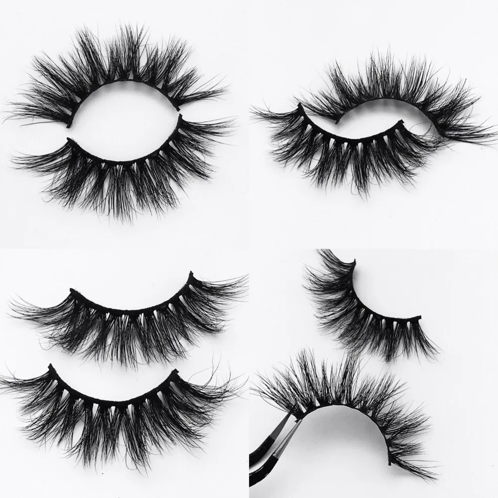 HBZGTLAD Makeup Eyelashes 3D Mink Lashes Fluffy Crisscross Dramatic False Handmade Reusable E80 maquillage | Красота и здоровье