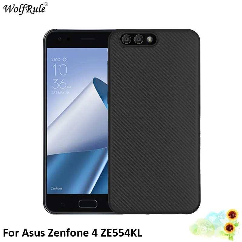 

For Fitted Cases Asus Zenfone 4 ZE554KL Case Soft Silicone Phone Bag Case For Asus Zenfone 4 ZE554KL Cover Shell 5.5'' WolfRule