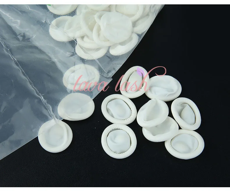 

Free shipping eyelash extensions Gloves Practical Disposable Anti Static Rubber Latex Finger Cots eyebrow extensions tools