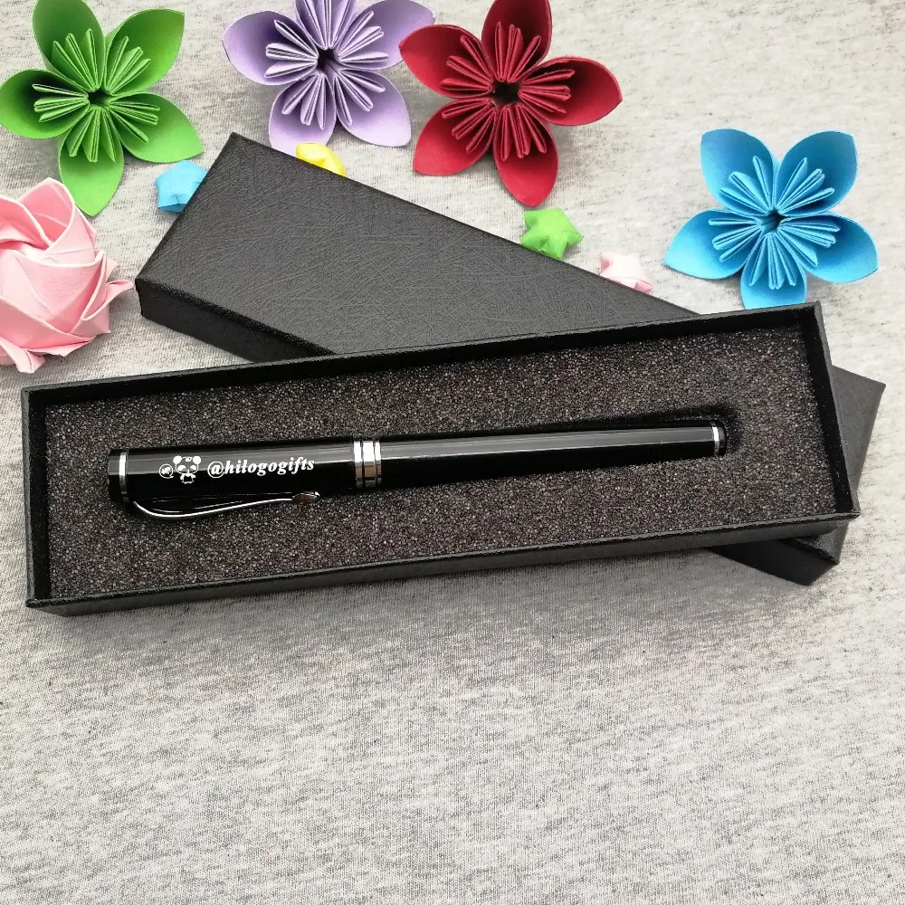 

Put your name text free on pen cap or pen body make the pen unique as a birthday gift free logo on one side with a cute pen box