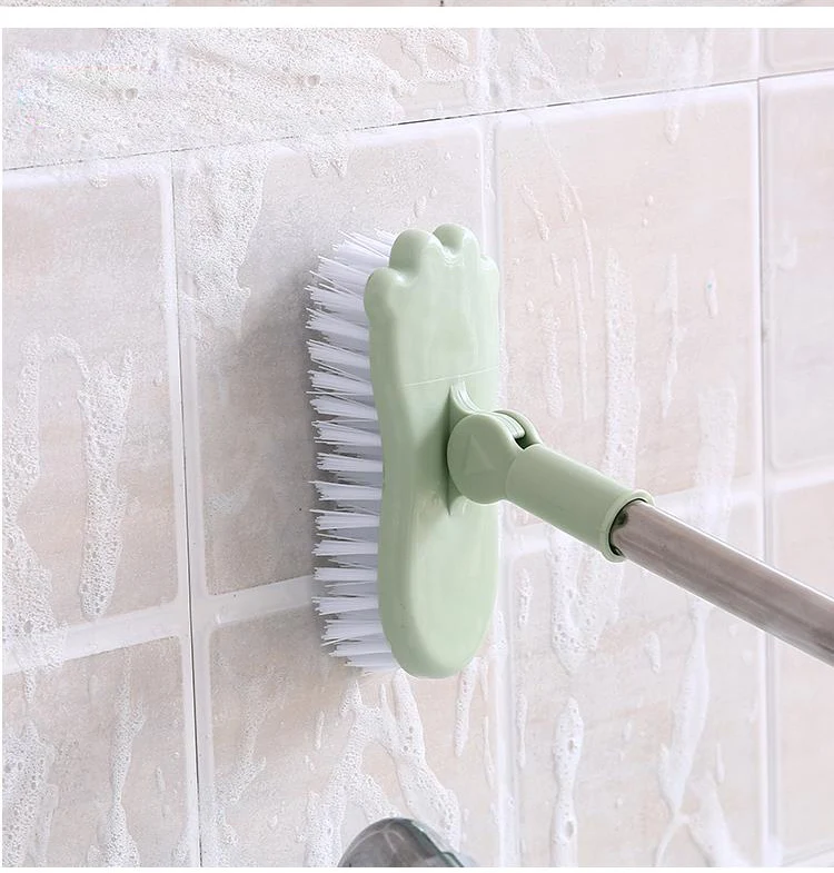 pared y cubierta piso de cocina baño Cepillo para fregar el piso con escoba,cerdas rígidas con mango de127 cm de largo,Cepillo inclinado azulejos de limpieza de barrido 