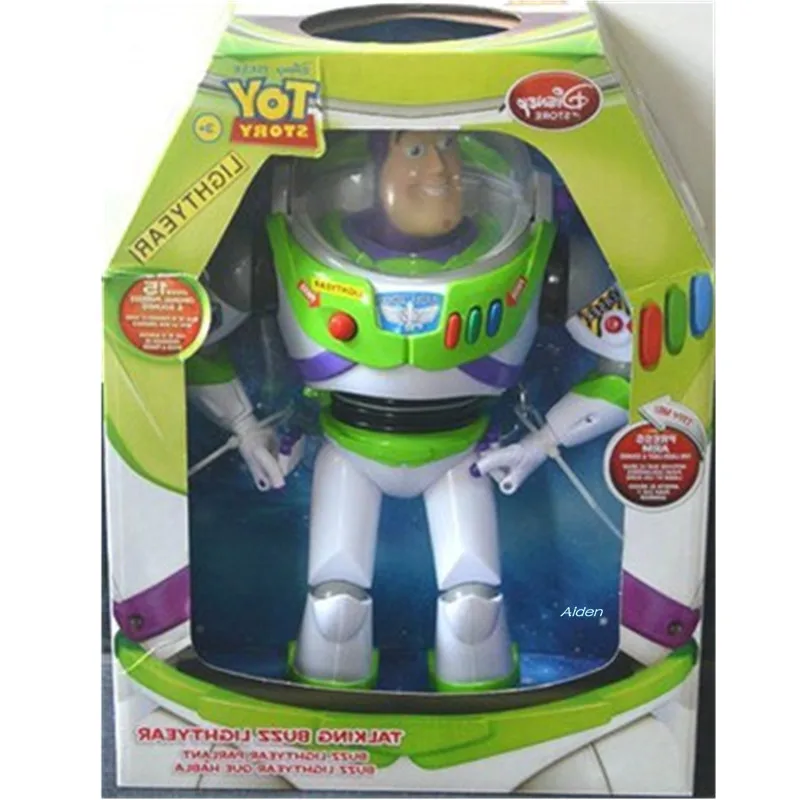 

12" Simulation Art Craft Kids Gift Toy Toy Story Buzz Lightyear Acousto-Optic Version PVC Action Figure Model Toy 30CM Z1901
