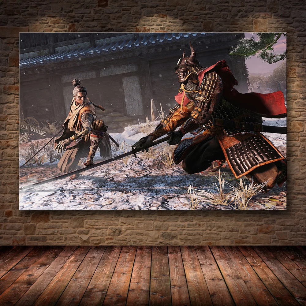 Без рамы Плакат Украшение живопись Sekiro: Тени умрёт дважды на HD холсте Живопись Искусство - Цвет: 12