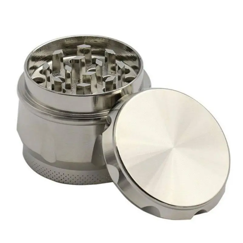 Grinder сорняки 4-слойные 40 мм цинковый сплав травы и специи мельницы табак Мясорубка