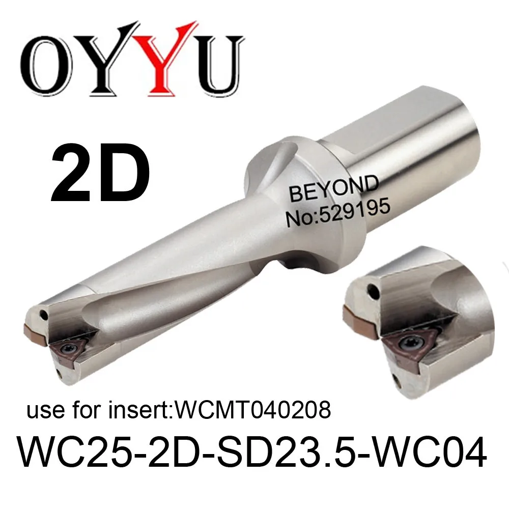 

WC25-2D-SD23.5-WC04, WC indexable insert drill U Drilling Shallow Hole indexable insert drills,Cooling hole,original factory