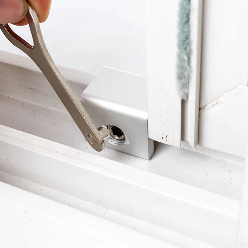 

2PCS Plastic Steel Door And Window Track Locks Sliding Window Limit Lock Anti-theft Door Lock Children Safety Lock