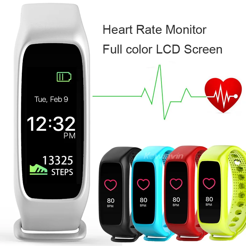 L30t Smart Bracelet 16 million full color TFT LCD screen Heart Rate Fitness Tracker Smart