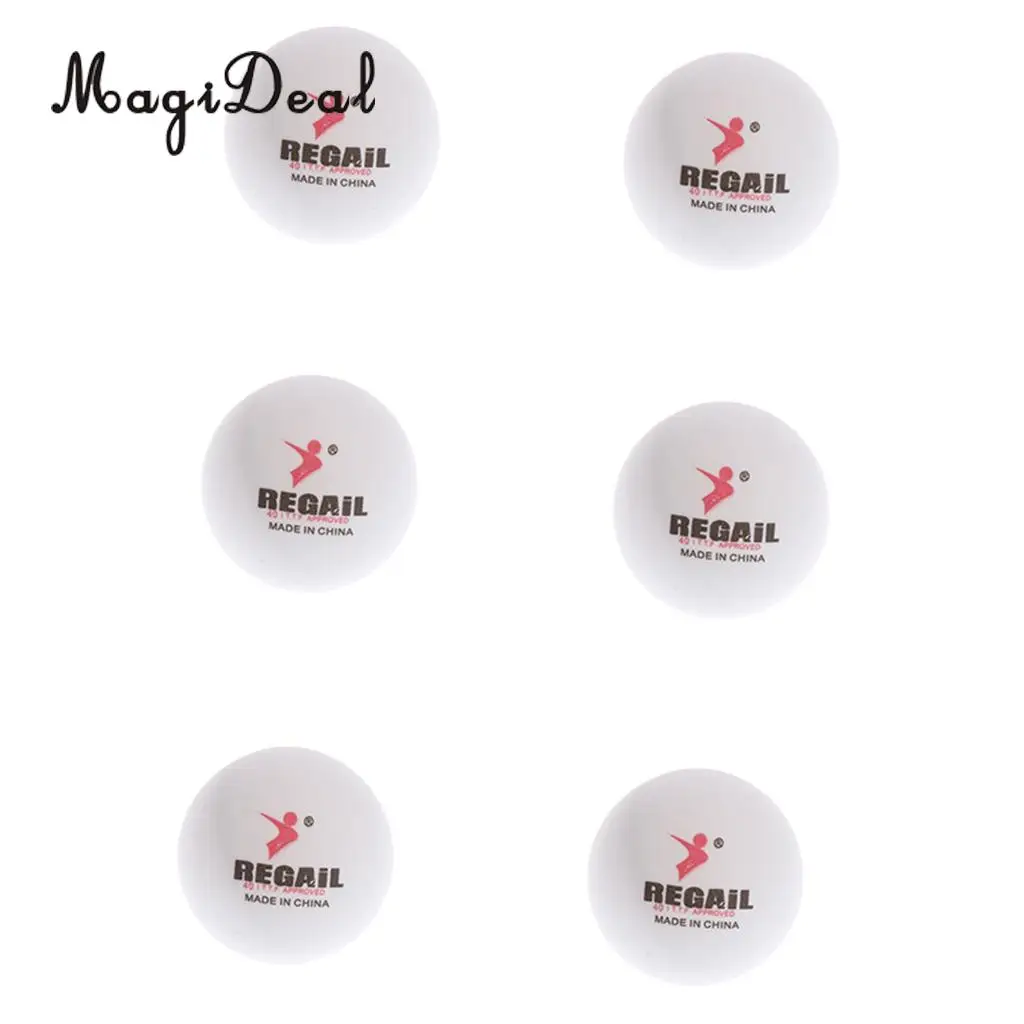 MagiDeal Waterproof Shock-proof Table Tennis Racket Paddle Bat Hard Case Cover Hold 2 Bats With 6 Pieces White Practice Balls 