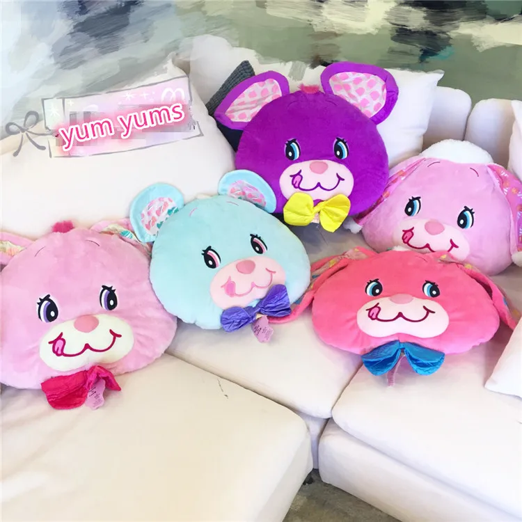 

Yum Yums Jumpin Jellybean Bunny Cherry Bear Rabbit Plush Cushion Pillow