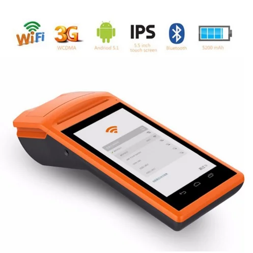 

Android 6.0 1GB Ram POS Terminal Printer Wifi Bluetooth GPRS Mini Tablet POS Machine with NFC Card Reader