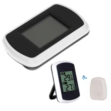 LCD Digital Wireless Ambient Weather Station Indoor Outdoor Temperature Thermometer Humidity Sensor Display Temperature UC#