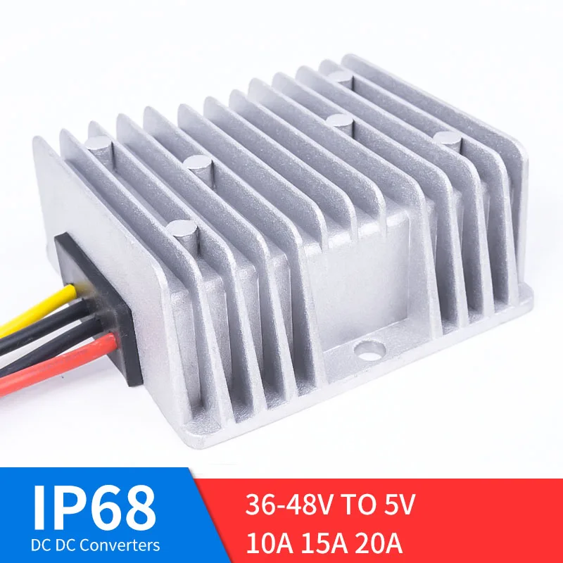 

DC 36-48V TO 5V 10A 15A 20A DC Power High Quality Converter Step-Down DC Regulator for Automot