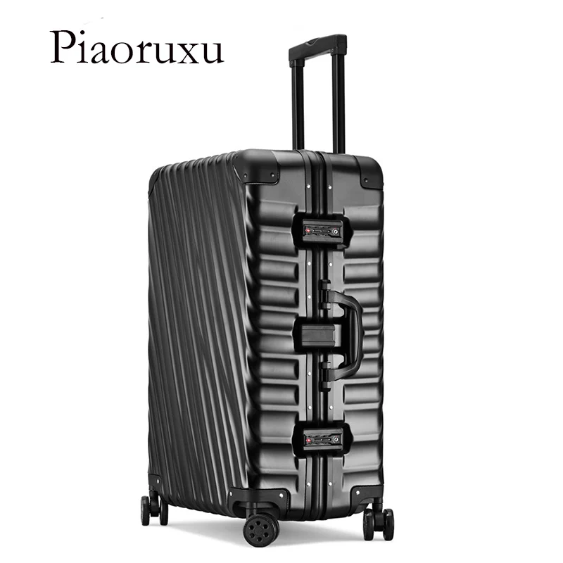 

Piaoruxu 20"25"inch 100% Aluminum Alloy Business Travel TSA Lock Cabin Trolley Suitcase Carry on Luggage