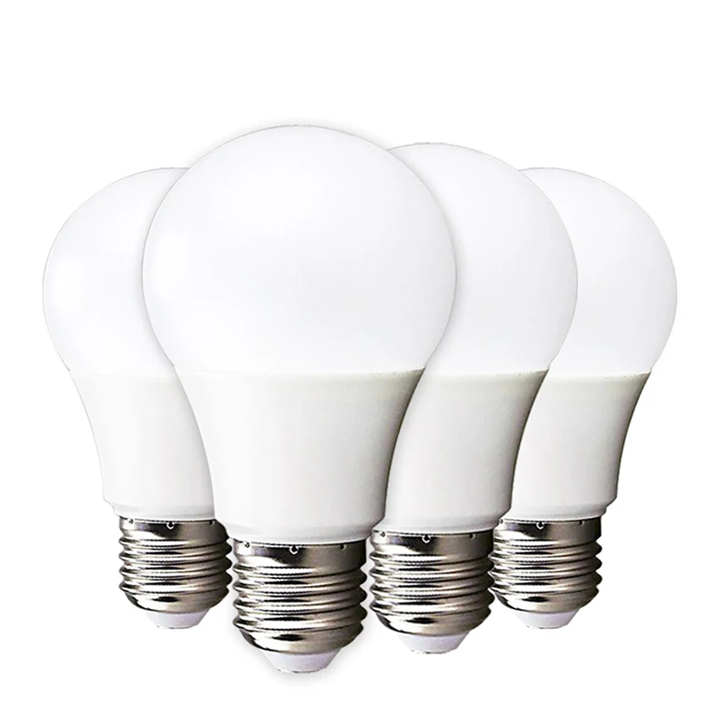 Buy 4pcs LED No Flicker Bulb 220V E27 18w 15w 12w 9w