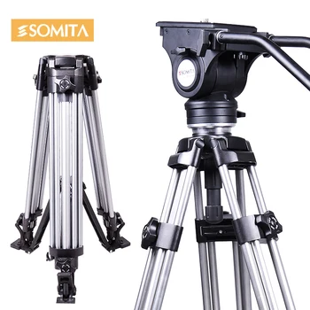 

SOMITA broadcast level large camera three tripod video camera triangle rack hydraulic damping platform tripod cd50