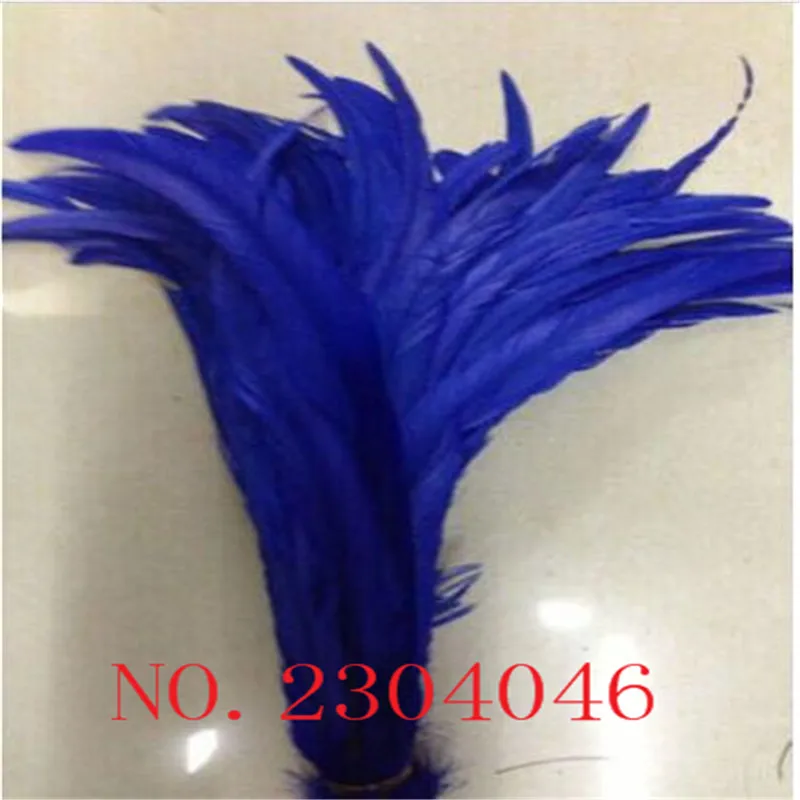 

Wholesale 200PCS natural feather dyed blue 30-35CM (12-14 inches) cock feather DIY decorative feather accessories