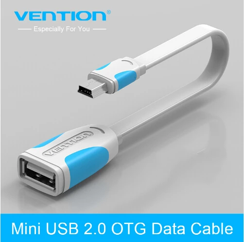 Vention Mini USB 2,0 OTG кабель Mini USB Otg кабель для передачи данных адаптер 10 см/25 см штекер для женщин для планшетных ПК/MP3/мобильного телефона/gps