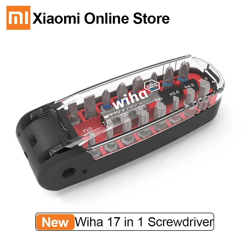 

New Original Xiaomi Wiha 17 In 1 Wrench Screwdriver Bits Kit Crocodile Mouth Portable Pocket Screwdriver Bits Repair Tool Kit
