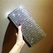 Женская вечерняя сумочка Блестящий клатч Сумочка вечерняя сумочка для вечеринки Свадебная Банкетная сумочка сумка на плечо высокое качество