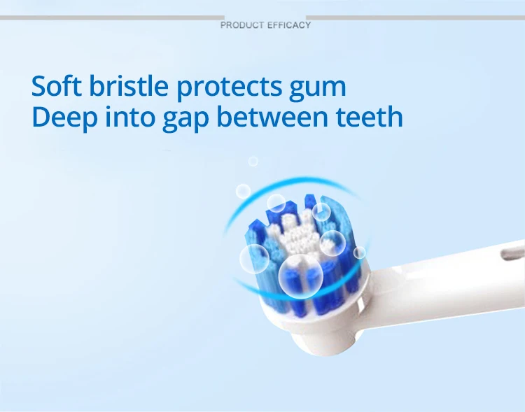 فرشاة الأسنان الكهربائية الدورية الاهتزاز الدقة تنظيف