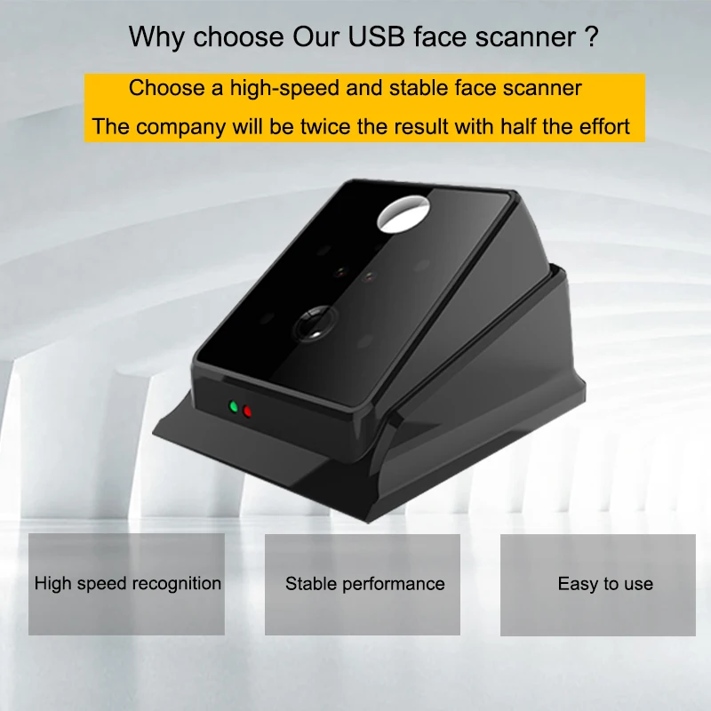 

Eseye Biometric USB Facial Reader Sensor scanner Facial Recognition Reader Computer PC Home Office Free SDK With Windows Linux