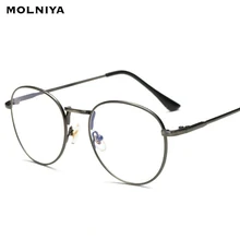 Очки с защитой от синего излучения, тонкие золотые металлические оправы для очков по рецепту, черные легкие компьютерные очки, оправа для женщин и мужчин