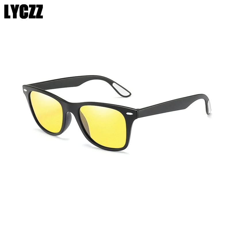 LYCZZ Anti Glare UV400 Protection polarized sunglasses Men Classic Sport Glasses Square Eyewear Photochromism Lens gafas de sol |