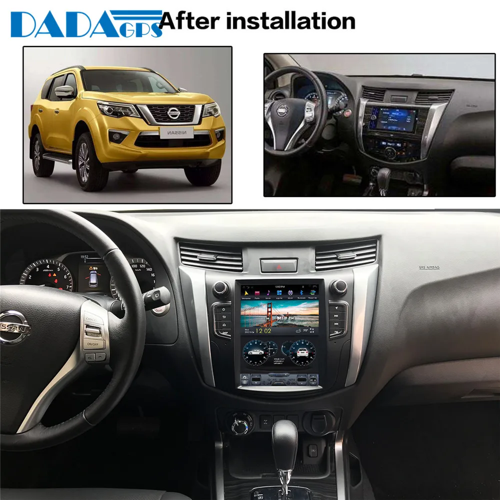 Автомагнитола в стиле Tesla 10 4 дюйма Android 7 1 для NISSAN NP300 Navara 2014 головное устройство