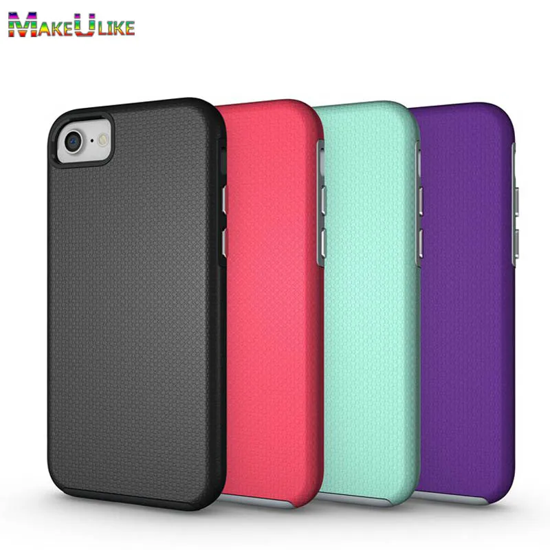 

MAKEULIKE Armor Case For iPhone 5 5S SE X 6 6S 7 8 Plus Cover Rugged PC+TPU Phone Back Case For iPhone 5 5S SE 6 7 8 Plus Cover