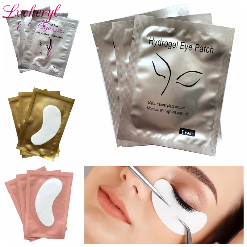 

50/100pairs Eyelash Extension Paper Patches Grafted Eye Stickers Mix Color Eyelash Under Eye Pads Eye Paper Patches Tip Sticker