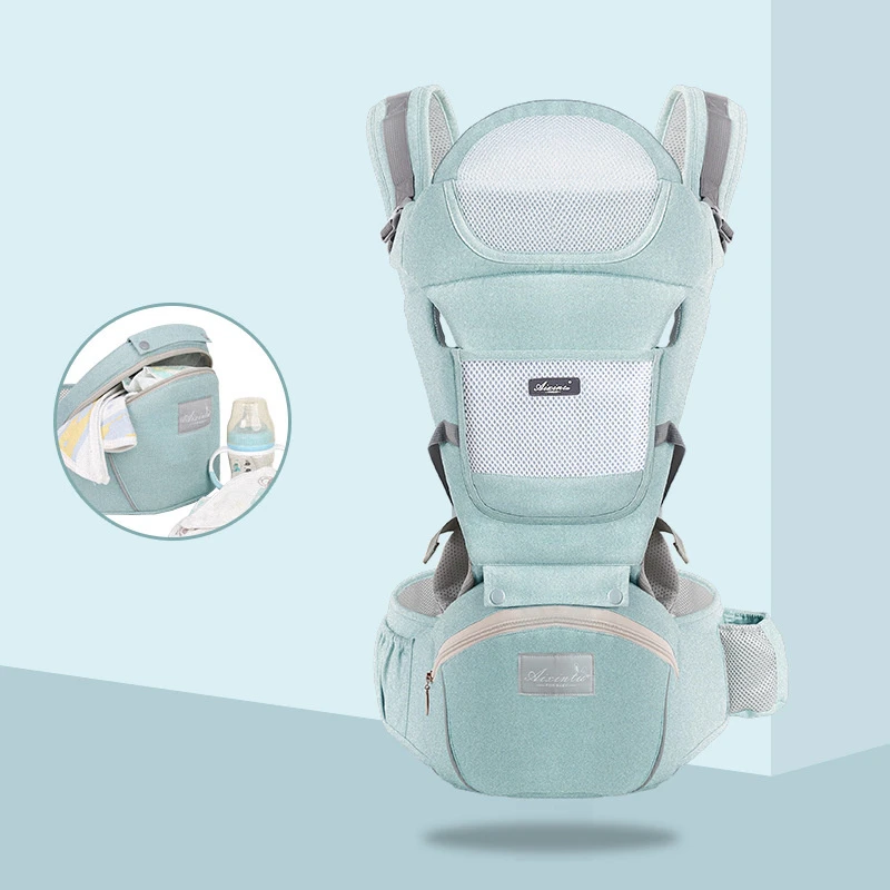 Sac A Dos Porte Bebe En Maille De Coton Tabouret De Taille Pour Nouveau Ne Sacoche De Voyage Pour Hipseat Pochette Enveloppante Kangourou Ete Automne Aliexpress