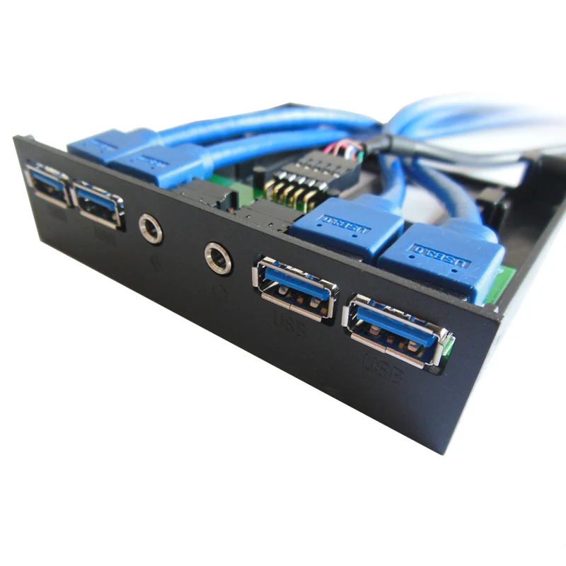 Чехол для ПК En Labs 3 5 дюйма передняя панель 4 порта USB 0 usb хаб w/ HD Audio & Mic 2 x мама