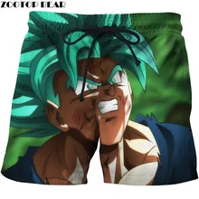 Мужские шорты с 3D принтом, повседневные мужские шорты для фитнеса с драконом, пляжные шорты GOKU, дышащие быстросохнущие летние каникулы, zootop bear