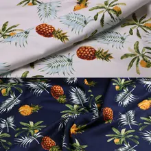 50*142 см pineappl печатный хлопок tissu, чистый хлопок Поплин Ткань для шитья одежды, DIY Ткань пэчворк tissu для праздничного платья